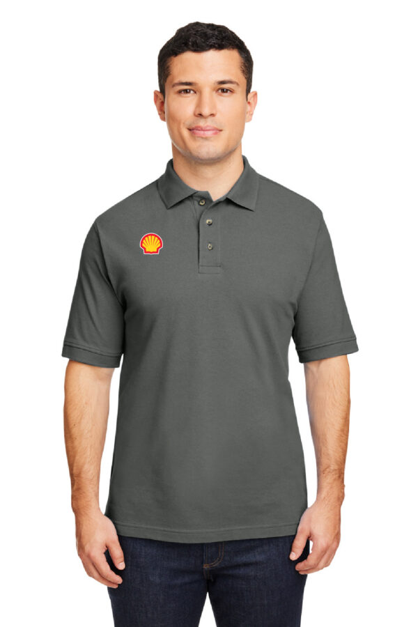 Harriton Men's Ringspun Cotton Short-Sleeve Polo (Shell M and 2XL ONLY)